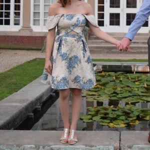 Missguided Quilted Floral Dress